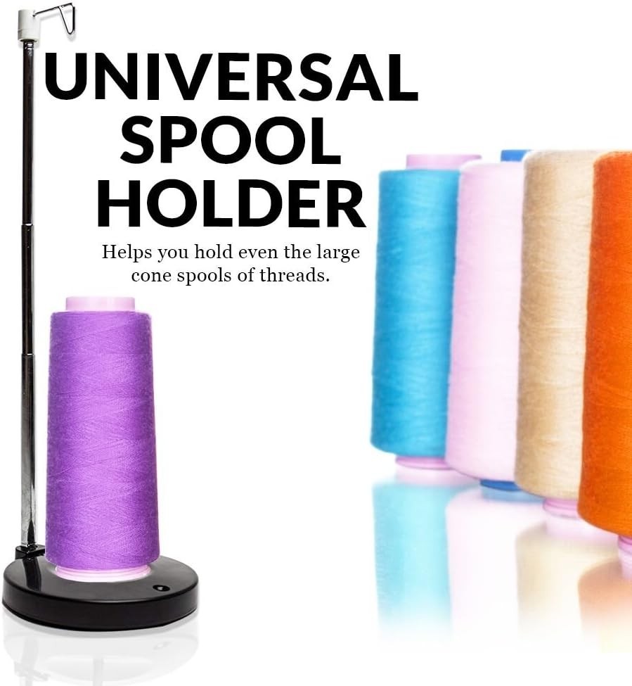 Versatile Heavy Plastic Thread Holder for Smooth Sewing & Quilting Experience