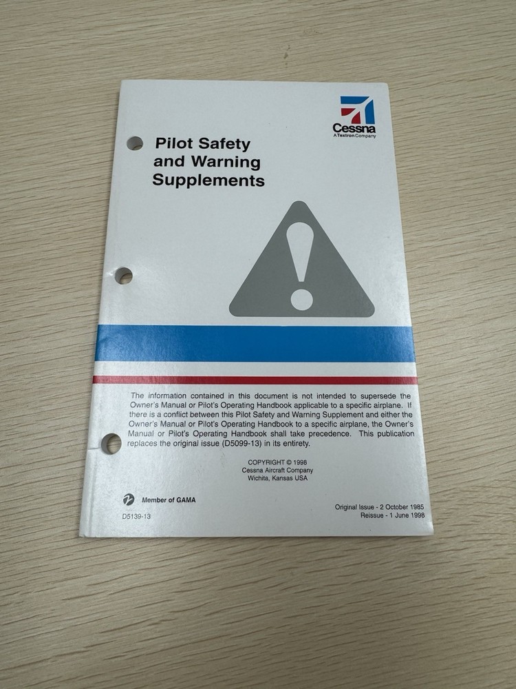 Cessna Pilot Safety and Warning Supplements