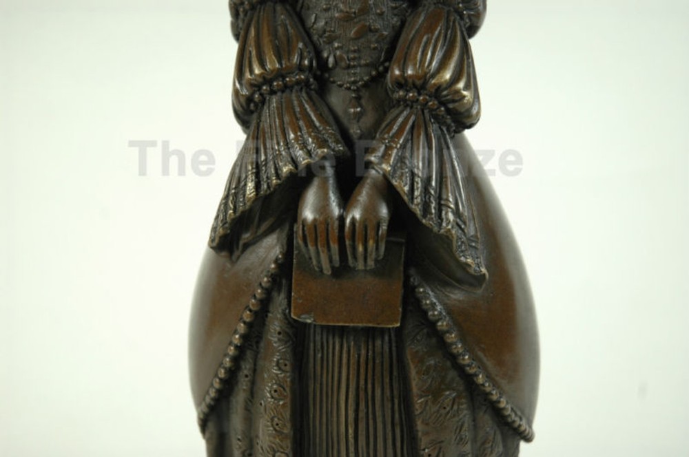D.H.Chiparus bronze statue, After Reading APRES LECTURE