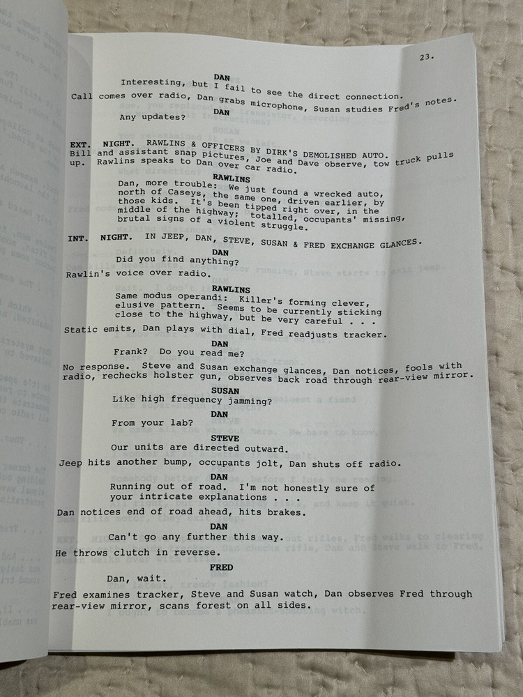 "ENEMY FROM THE UNKNOWN" by John M Radice Script ROBERT BLOCH Estate