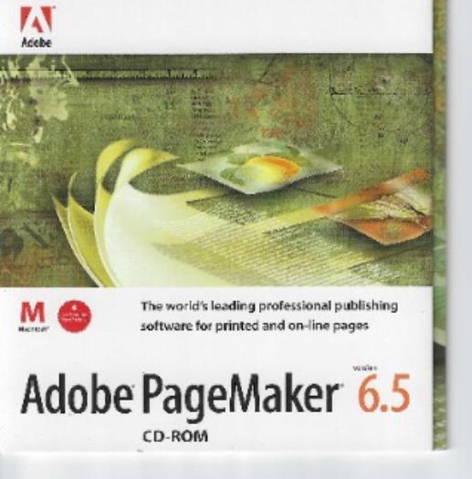 PageMaker 6.5 MAC CD create professional documents, layouts for marketing etc!