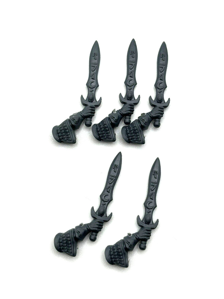Warhammer High Elf Silver Helms Sword Bits x5