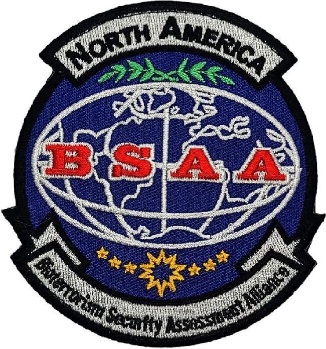 Resident Evil North America BSAA Logo Embroidered Patch |2PC Hook Backing 4"