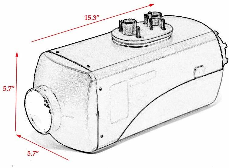 12V 8KW Air Diesel Night Heater Remote LCD For Car Motor Boat Truck
