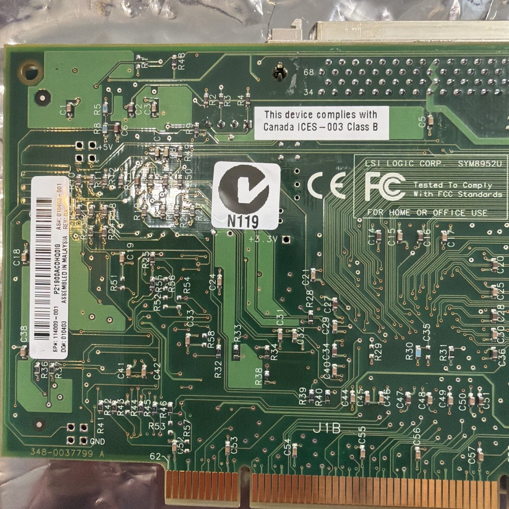 LSI LOGIC SYMBIOS SYM 89520 Interface Controller Card ￼