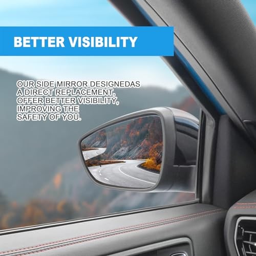 Left Driver Side View Heated Mirror Glass Replacement for Left (Driver Side)