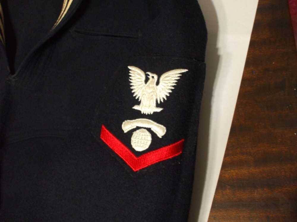 WWII Navy Uniform Top U.S.S. John W. Weeks