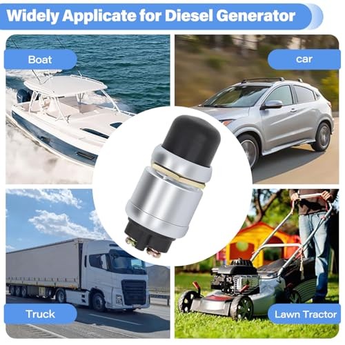 Engine Start Push Button Momentary Start Switch, 12V 50A Waterproof 4 PCS