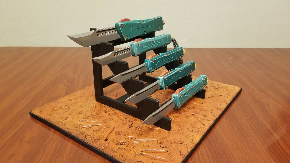 5 Knife Display Stand For Microtech And Others