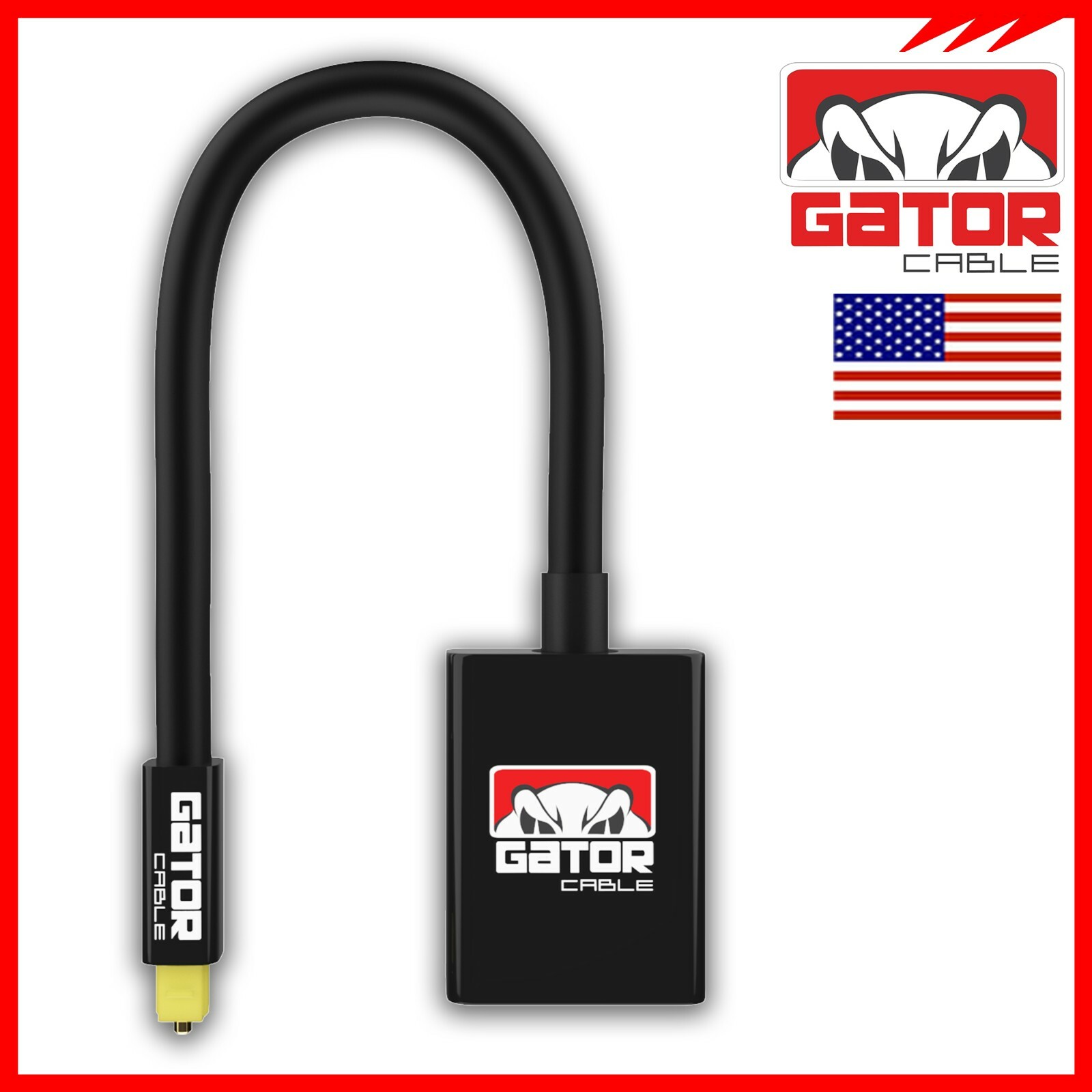 Dual Port Toslink Digital Fiber Optical Adapter Splitter Audio Cable 1 In 2 Out