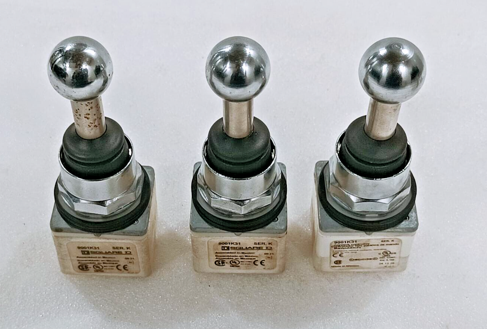 SQUARE D Joystick Controller, Harmony 9001K Series, 3 Positions, Spring Return