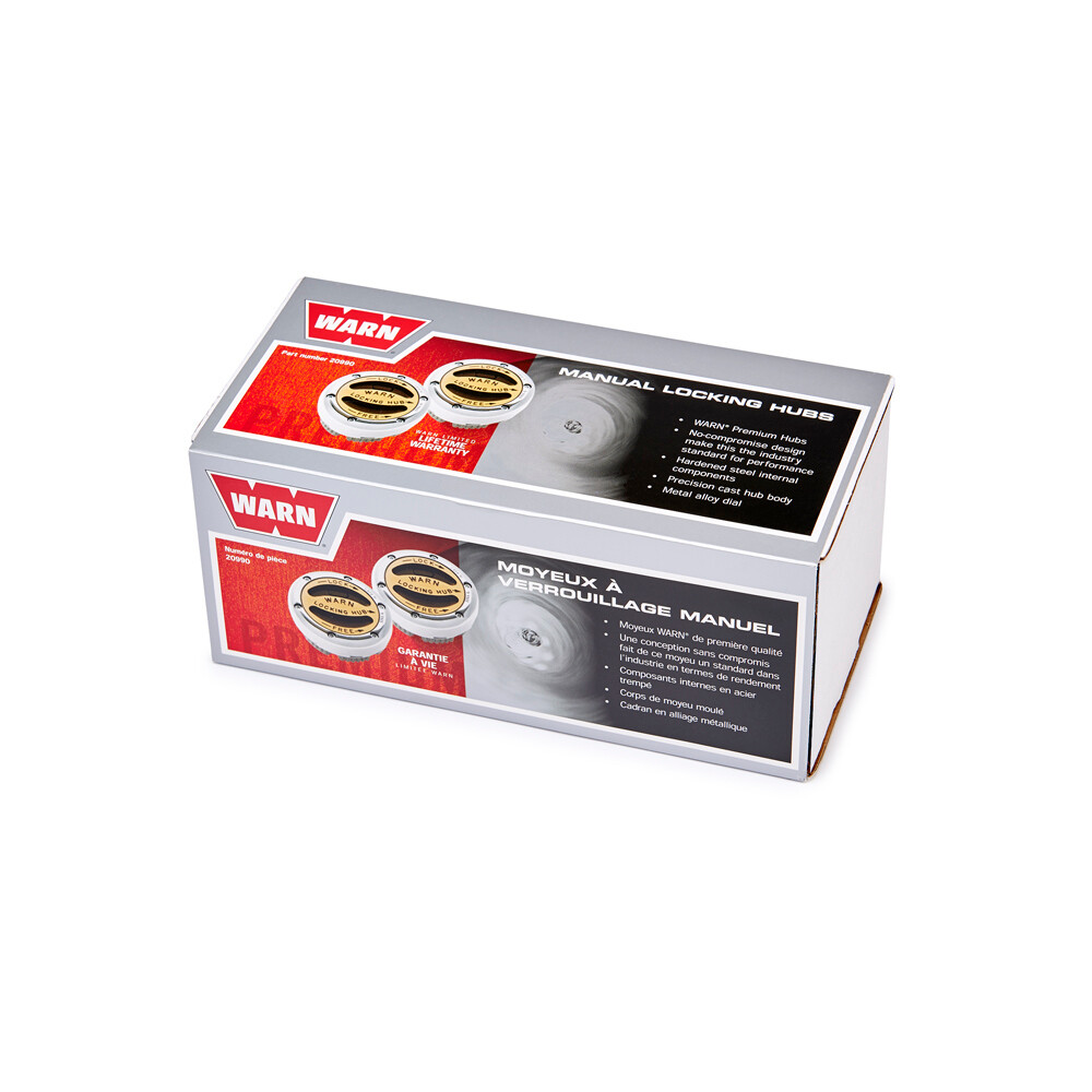 Warn 20990 Locking Premium Manual Hub 19 Spline Internal Mount Set Of 2