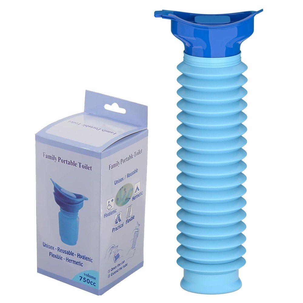 Pee Bottles for Men, Adjustable Emergency Urinal 750ml, Car Pee Bottle for Me...