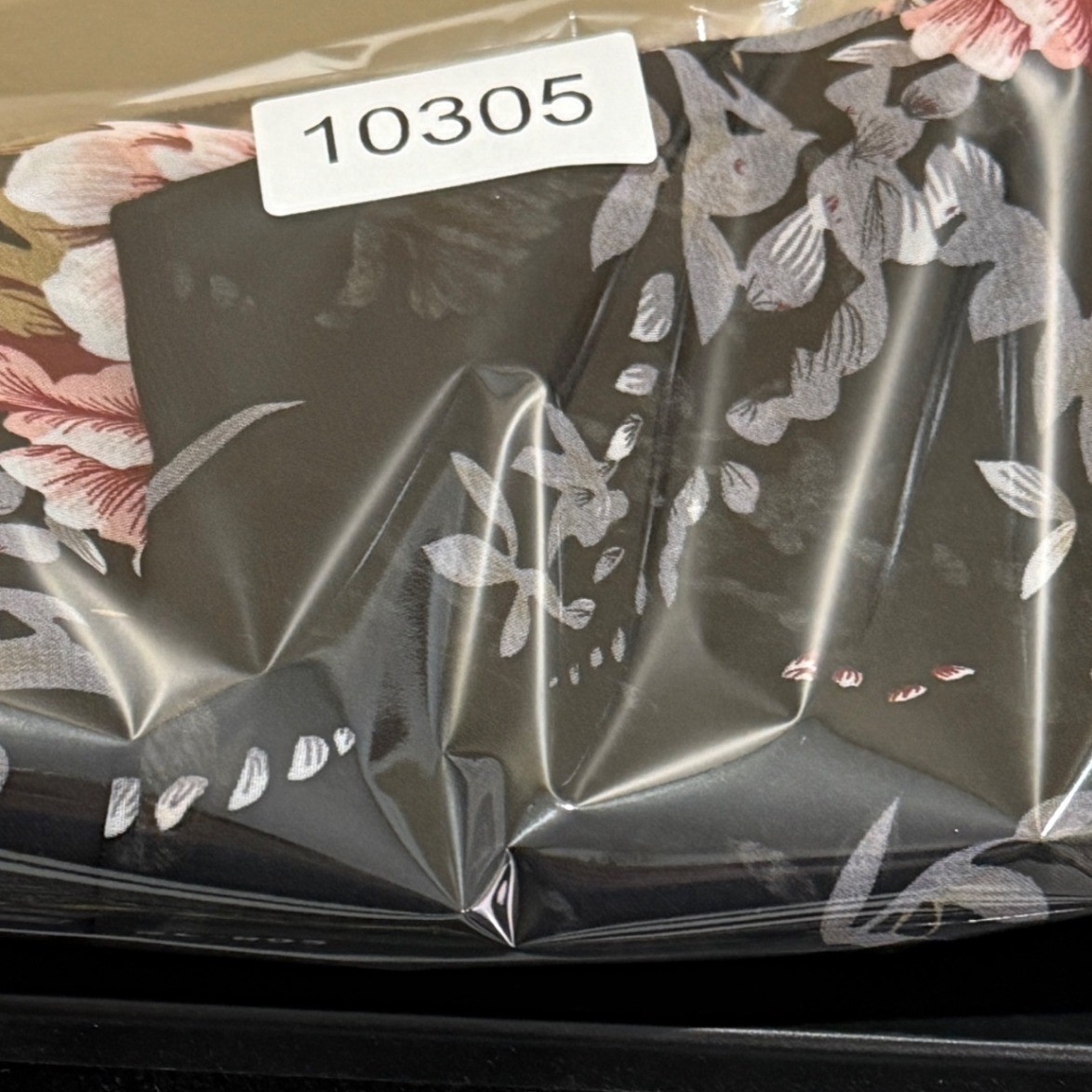 Womens Black Floral Sheer Kimono Cardigan Duster Lightweight cover-up sz M