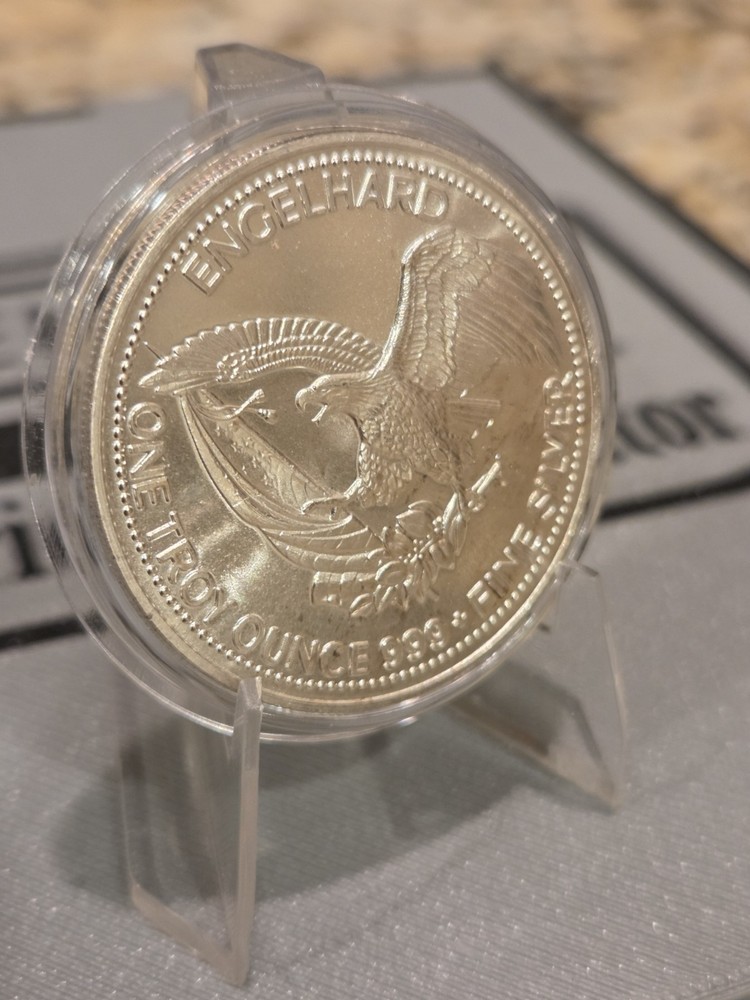 1987 1 oz Silver Round - Engelhard Prospector (Eagle Reverse)