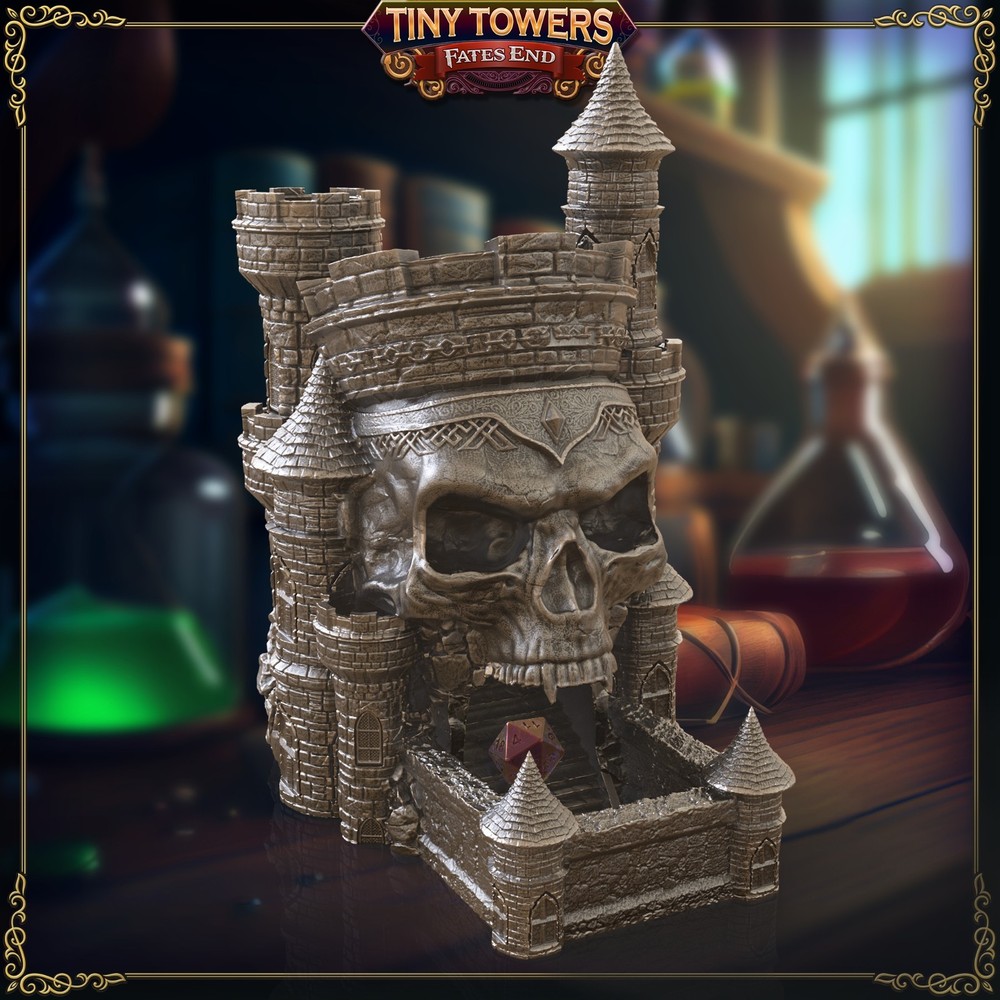 Fantasy Dice Tower- Skull Castle Dice Tower