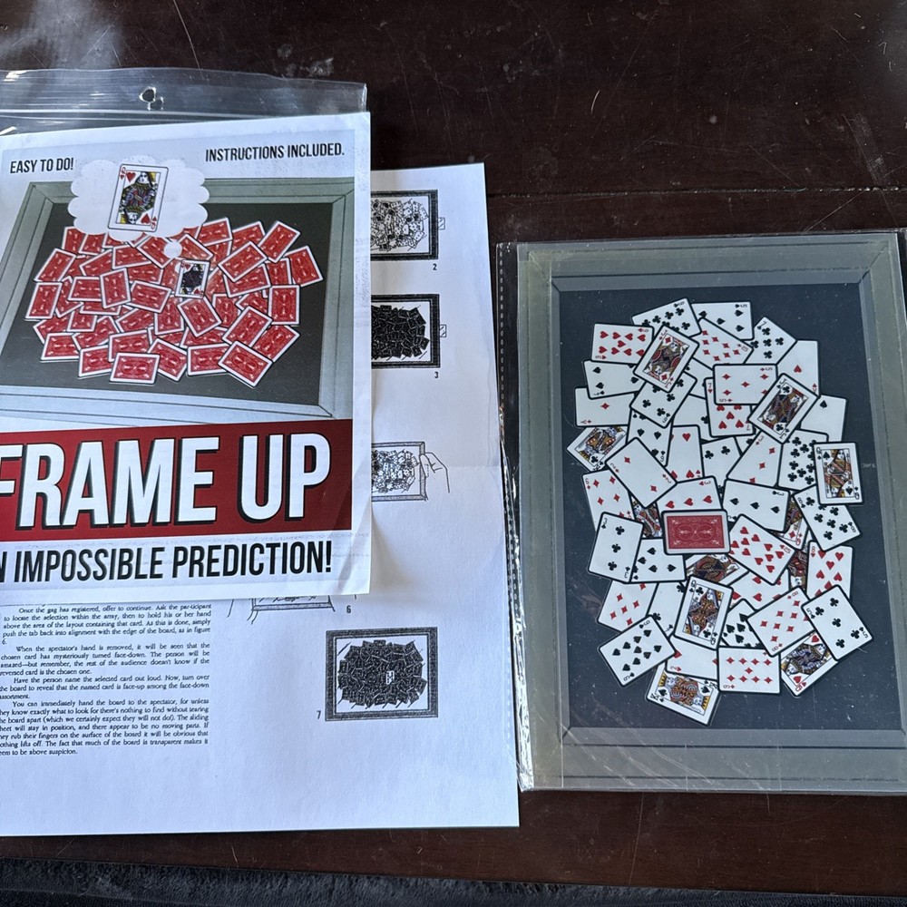 FRAME UP PREDICTION CARD MAGIC TRICK - Visual Magic Illusion For Close-Up & Stag