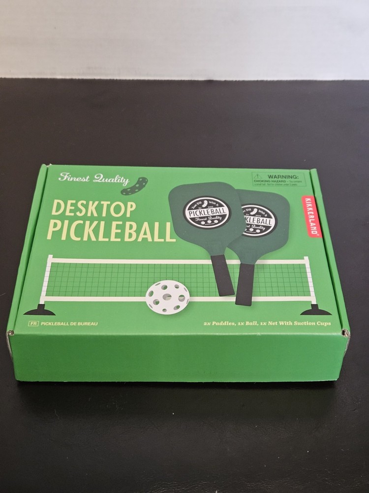 Kikkerland Desktop Pickleball Set!