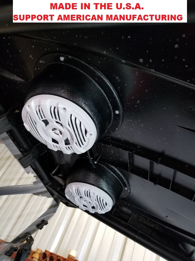 ANGLED WFL SPEAKER PODS 6.5" 6 1/2" SPEAKER MOUNTS W/FLANGE MADE IN THE U.S.A.