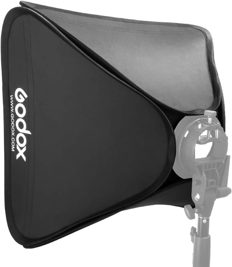 Godox 24 Inch Softbox 60X60cm Speedlite Collapsible Light Modifier With Diffu...