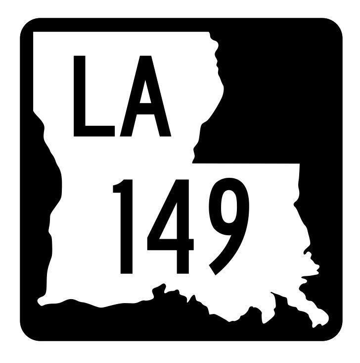 Louisiana State Highway 149 Sticker Decal