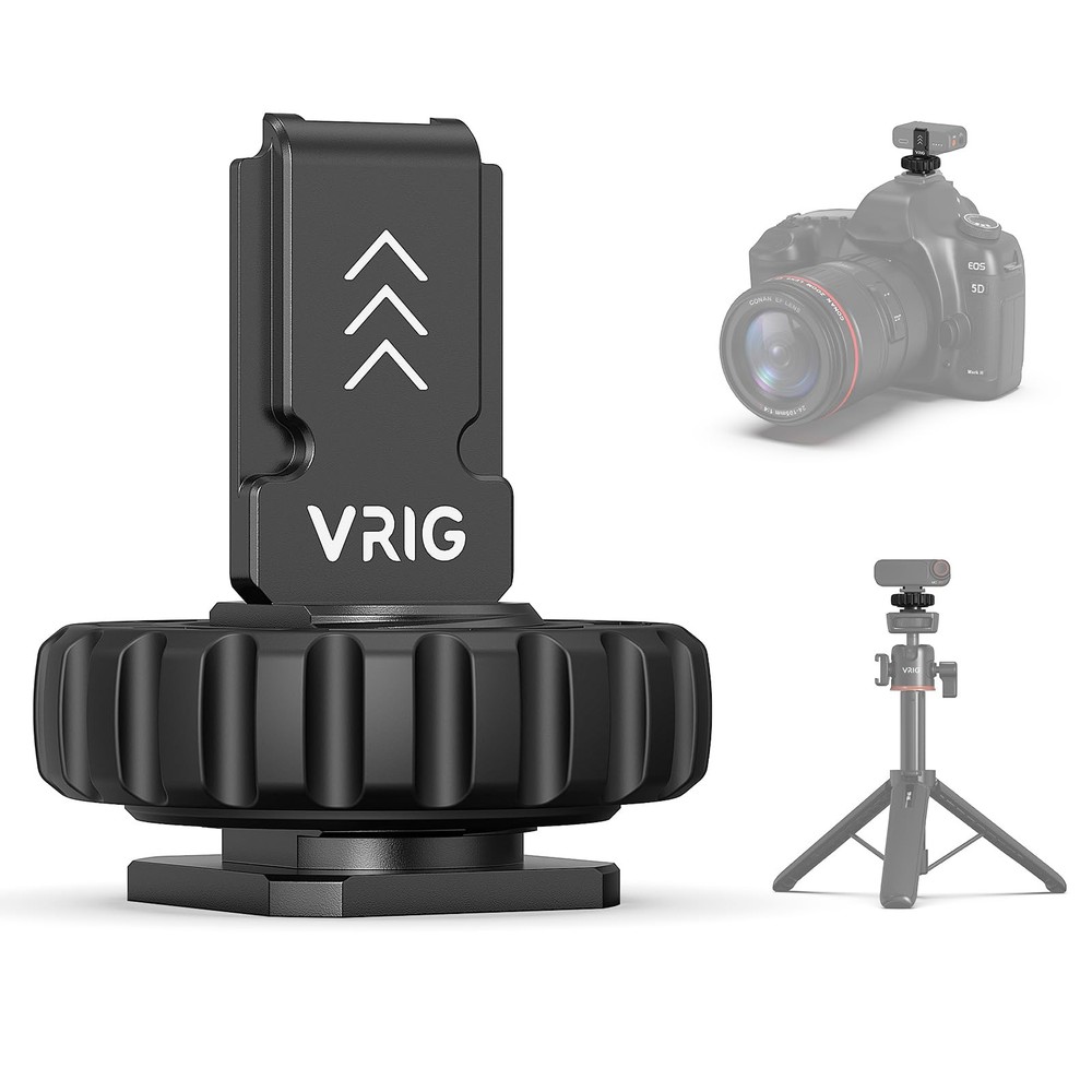 VRIG Cold Shoe Mount Adapter for MIC 2 Wireless Microphone,Mic 2 Mount Adapte...