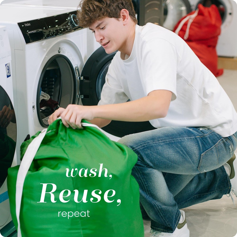 Extra Large Laundry Bag with Adjustable Shoulder Strap – Heavy Duty, Durable ...