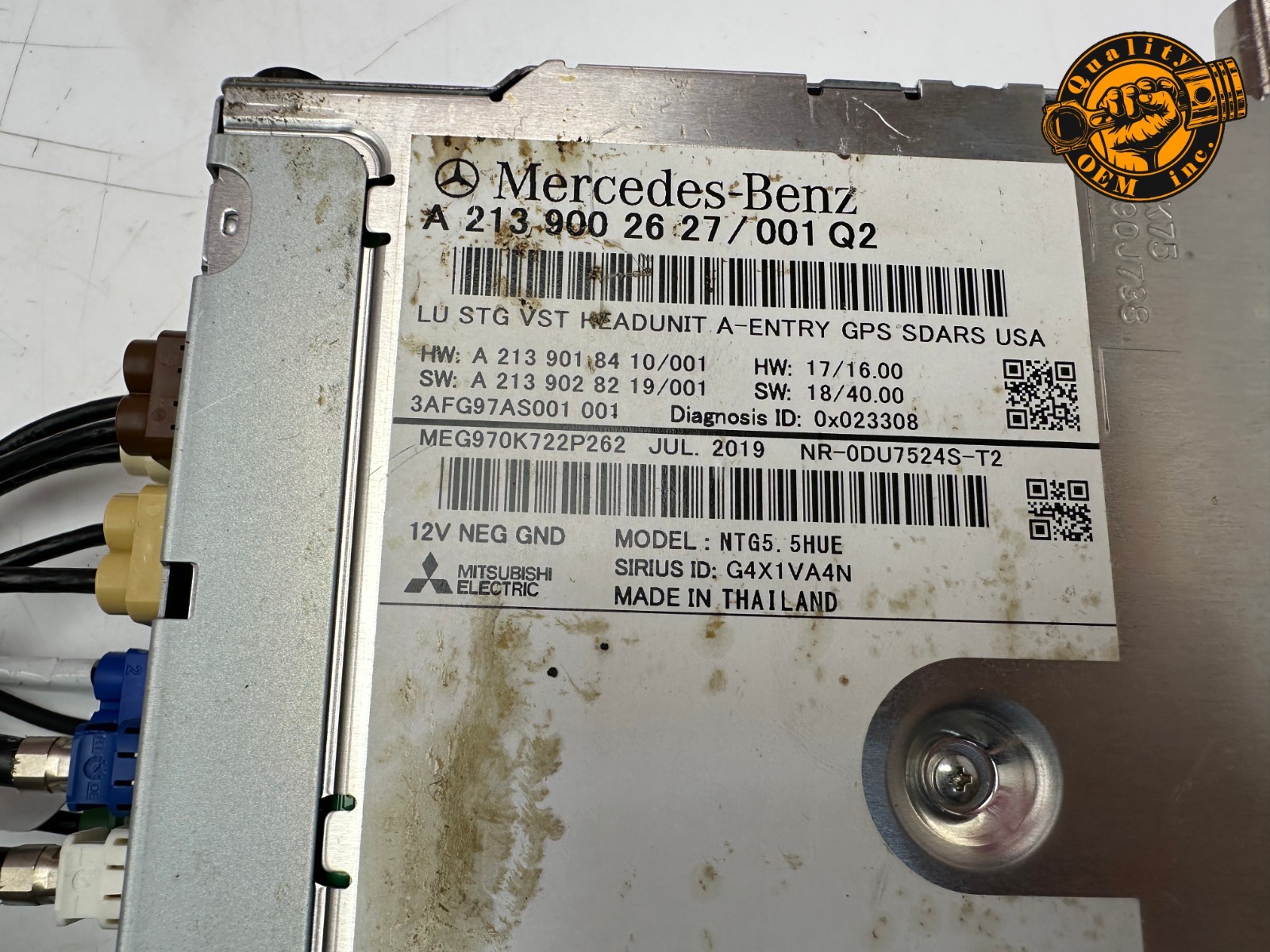 2019-2025 MERCEDES AMG GT C E COMMAND RADIO HEAD UNIT PLAYER RECEIVER OEM 40k