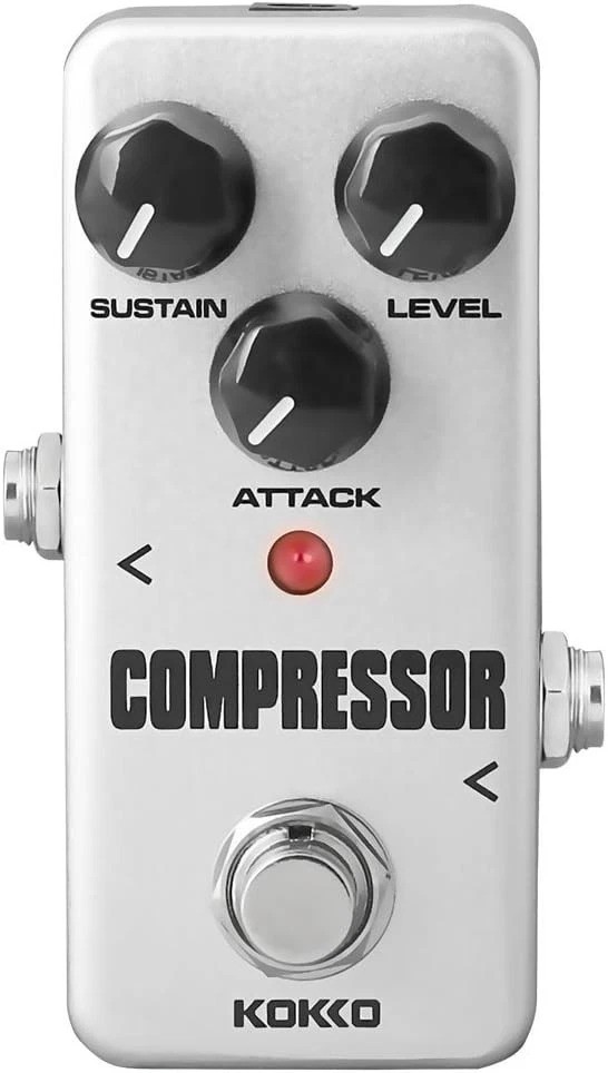 Durable Mini Guitar Compressor Pedal with LED Indicator - Enhanced Sound Control