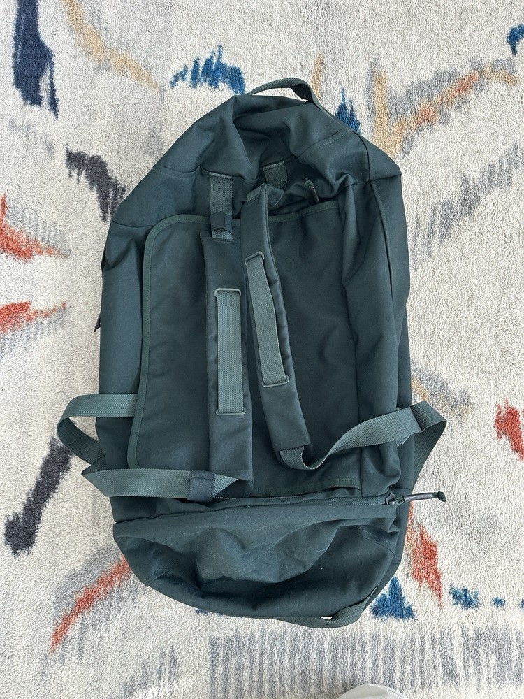Everlane Green Duffel Bag Backpack Adjustable Straps