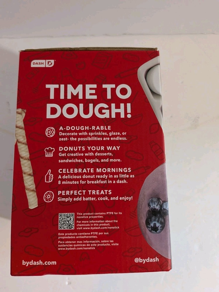 Dash Personal Donut Maker 4" Single Donuts Purple New