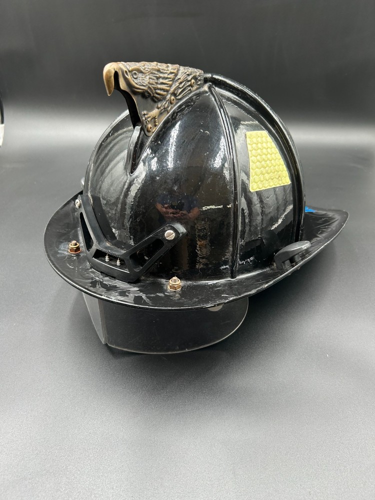 Firefighter Helmet Decorative Hard Hat – Brass Eagle – Vintage Style 2003