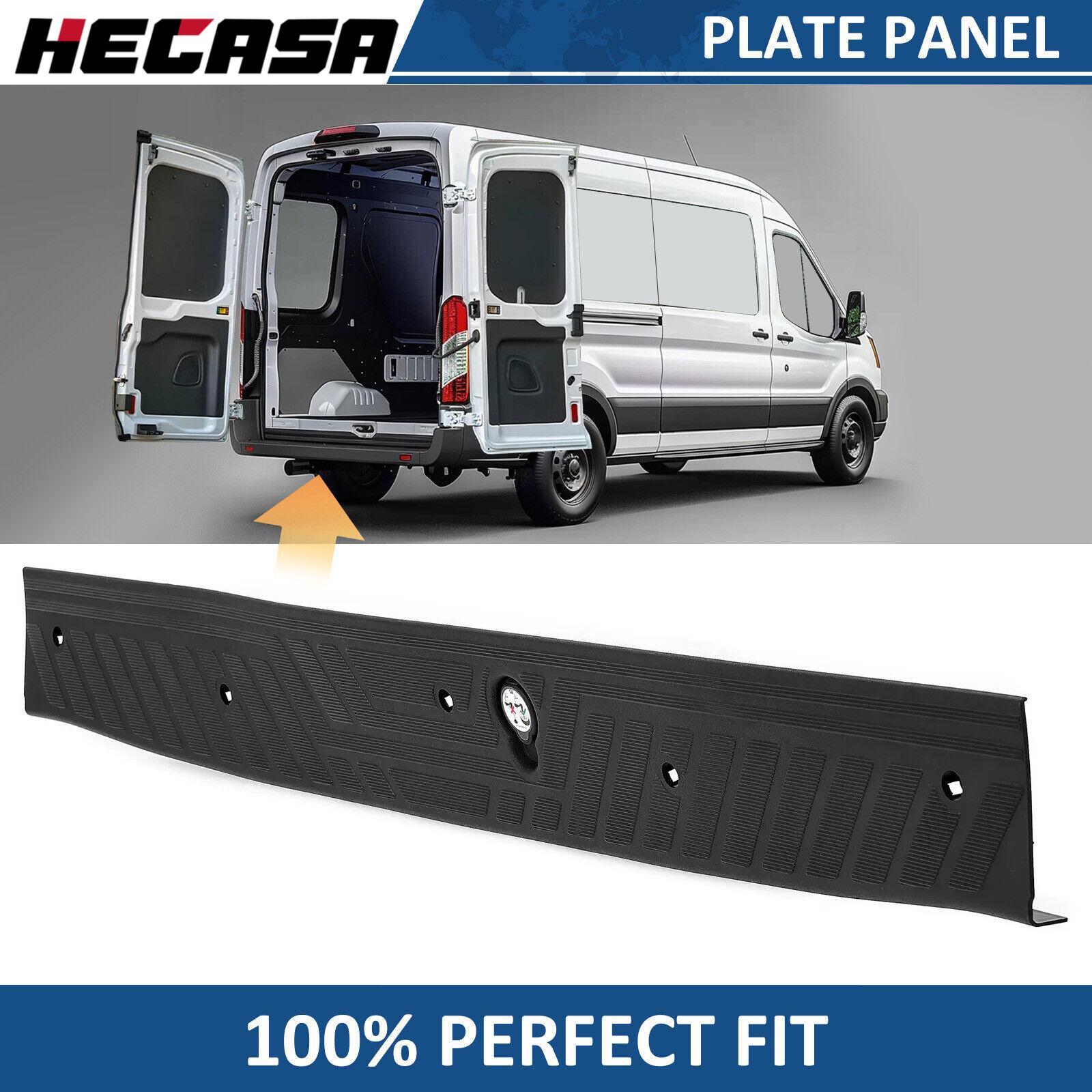 For Ford Transit-150 2015-23 Rear Door Plate Panel Step Bumper Pad Tailgate Trim