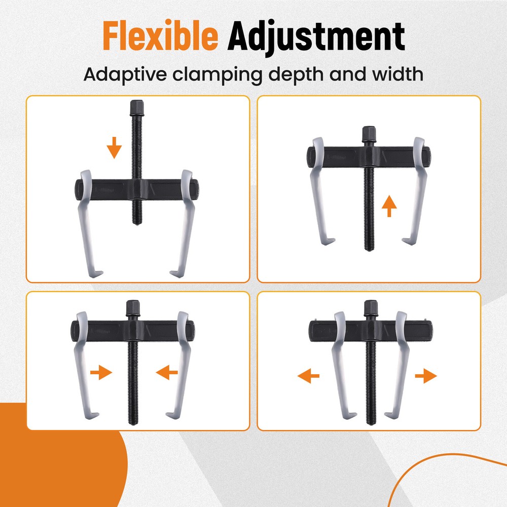 14 In Bearing Puller 2-Jaw Gear Puller Steering Wheel Puller Removal Tool