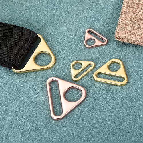 10Pcs 0.98" Triangle Buckle Adjuster, Triangle D Ring Adjuster Connector