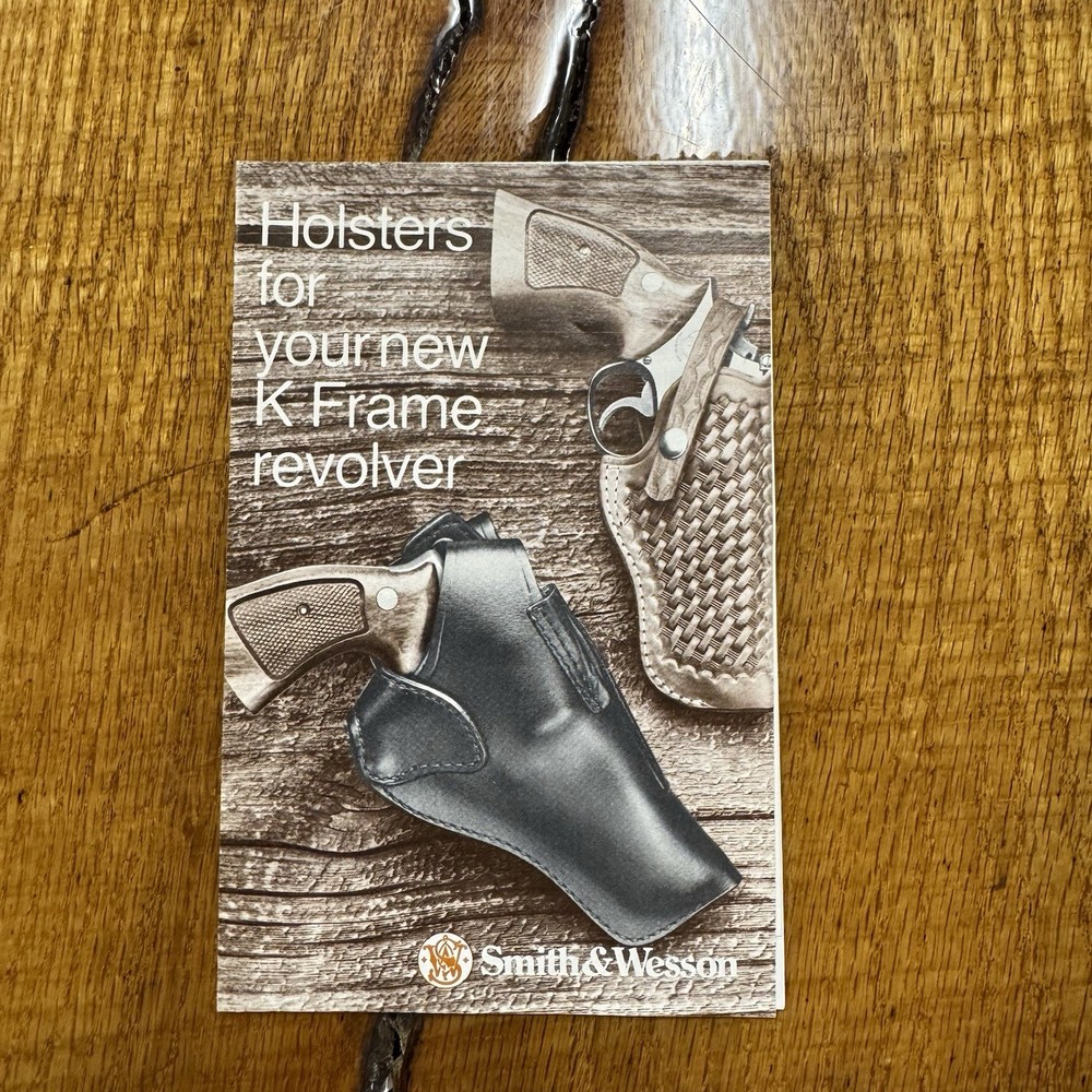 Smith & Wesson k Frame Holster Chart Brochure  S&W