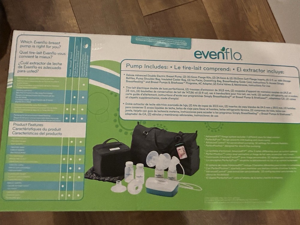 Evenflo Deluxe Advanced Double Electric Pump - New