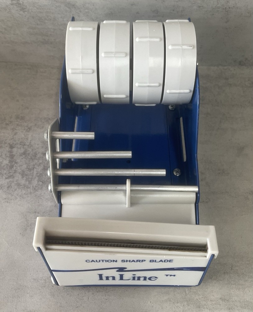 InLine SL7346 4" Multi Roll Tape Dispenser Table Top Weighted Base