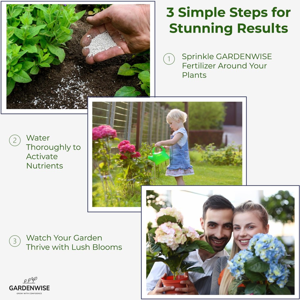 GARDENWISE Slow Release Hydrangea 12 OZ, Acidic Fertilizer