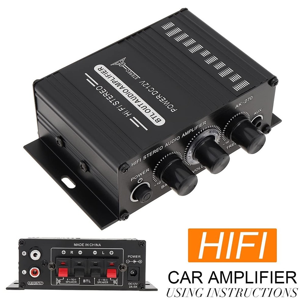 2-Channel Class D Power Amplifier with USB/SD/AUX Inputs - HIFI Audio Experience