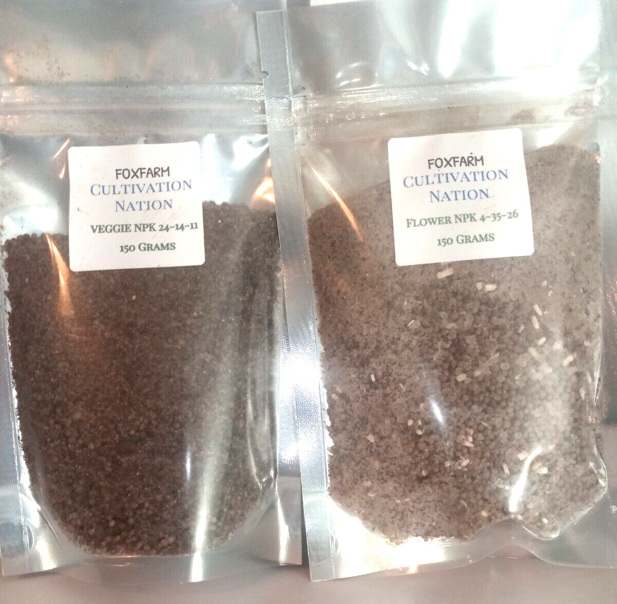 FoxFarm Cultivation Nation Flower & Veggie For Soil 150g Each MAKES 147 GALLONS