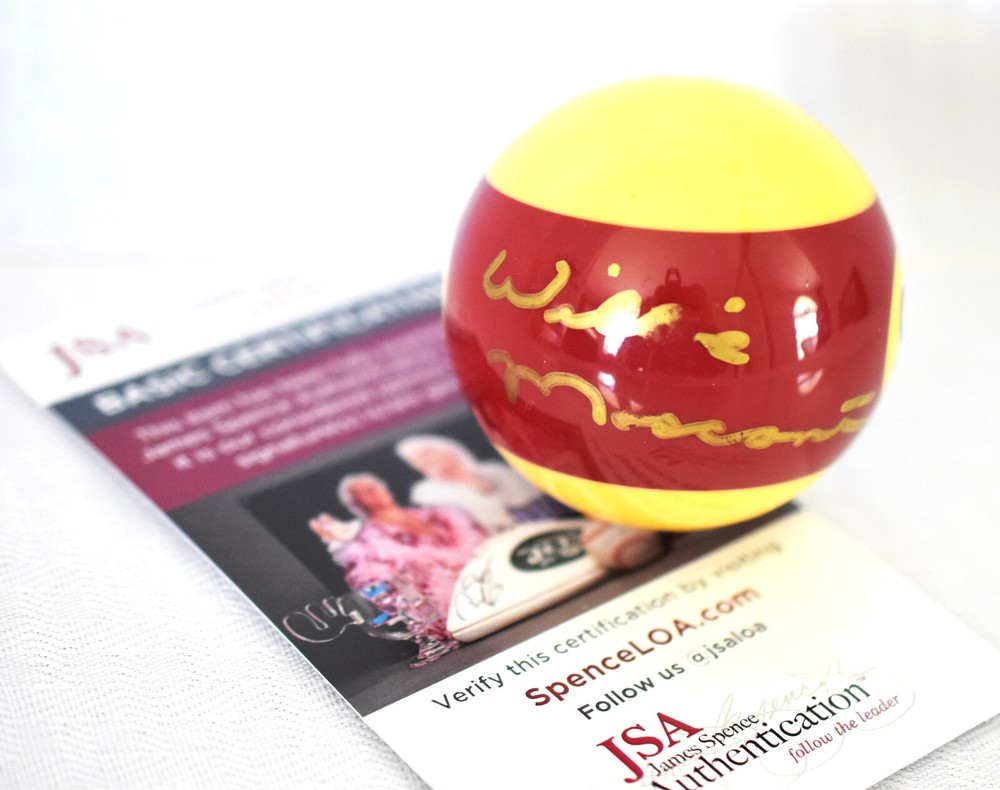 Willie Mosconi Signed Autographed #15 Pool Ball JSA Certified