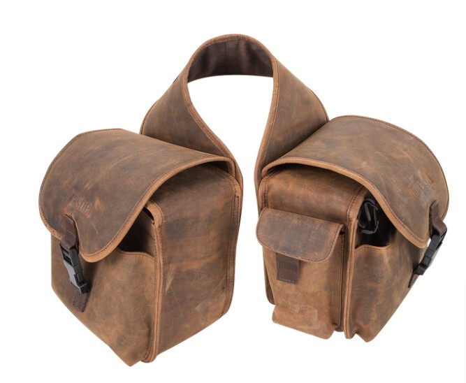 Saddle Bags - REAR - Distressed Leather