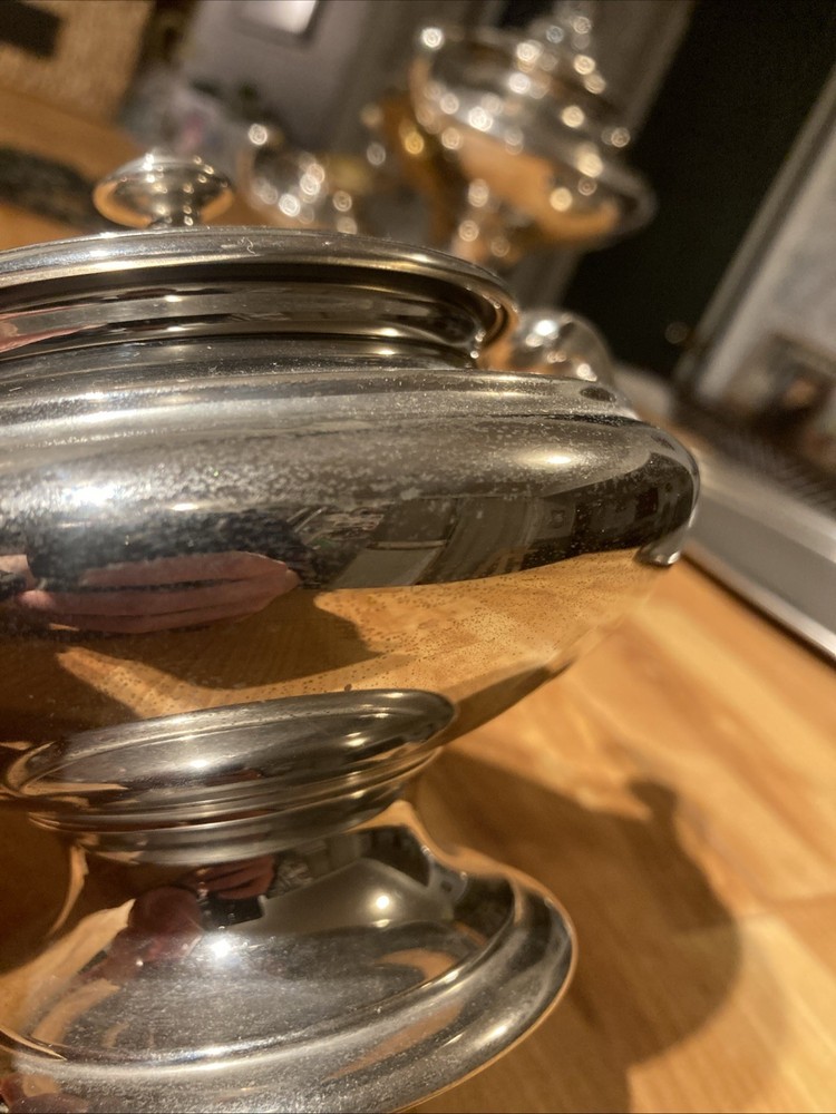 1924 Universal E9239 Coffee Percolator Set - 5pc Aladdin Urn - Mint Glass/Tray