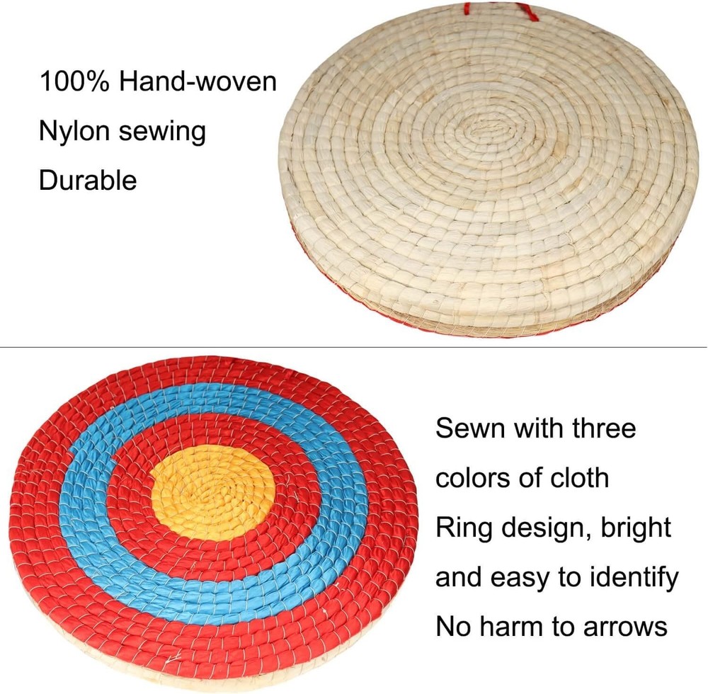 Versatile 19.7" Straw Archery Target - Eco-Friendly, Reusable, Three Layers