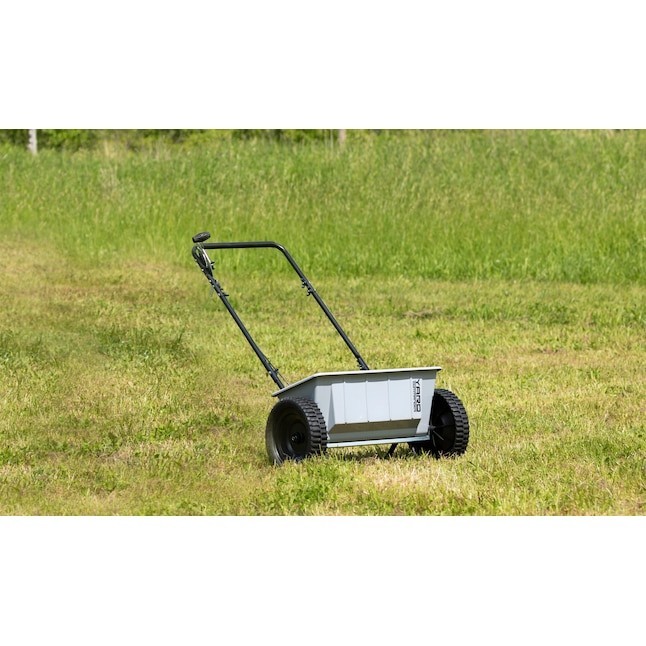 Yard Commander Drop Spreader 60-lb Capacity Compatible with Fertilizer, Seed