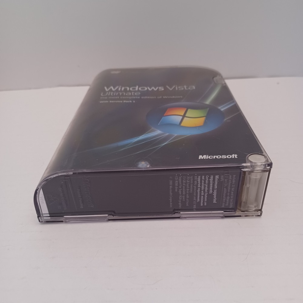 Microsoft Windows Vista Ultimate Includes Service Pack 1 - 32 bit & 64 bit DVD's