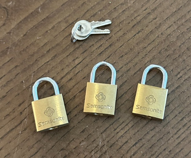 Samsonite Luggage Lock Set Royal Traveller Solid Brass Bag Protection