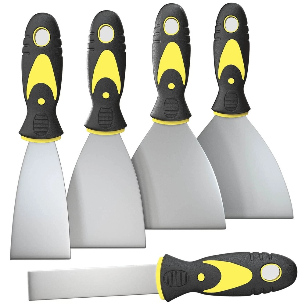 5Pcs Putty Knife Set 1" 2" 3" 4" 5" Scraper Spackle Knife Scraper