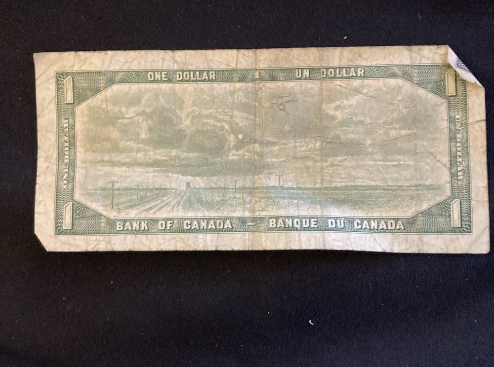 1954 Canada Paper 1 Dollar Note